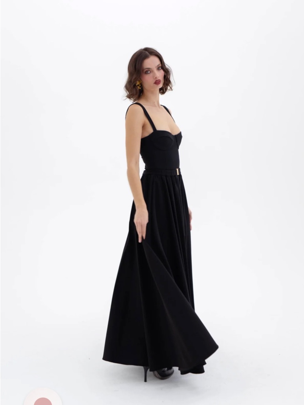 Selkie two piece black dress/ skirt - Picture 7 of 9